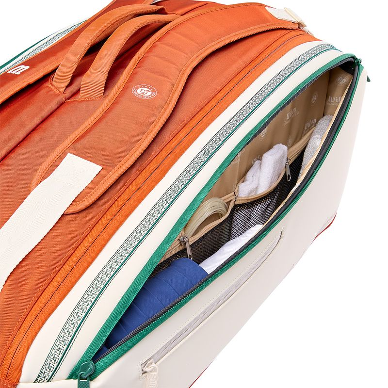 Wilson Roland Garros 9 Pack Tennis Bag Cream 2026