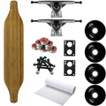 Moose Longboard Complete 8" x 40" Drop Down Zebra Bamboo