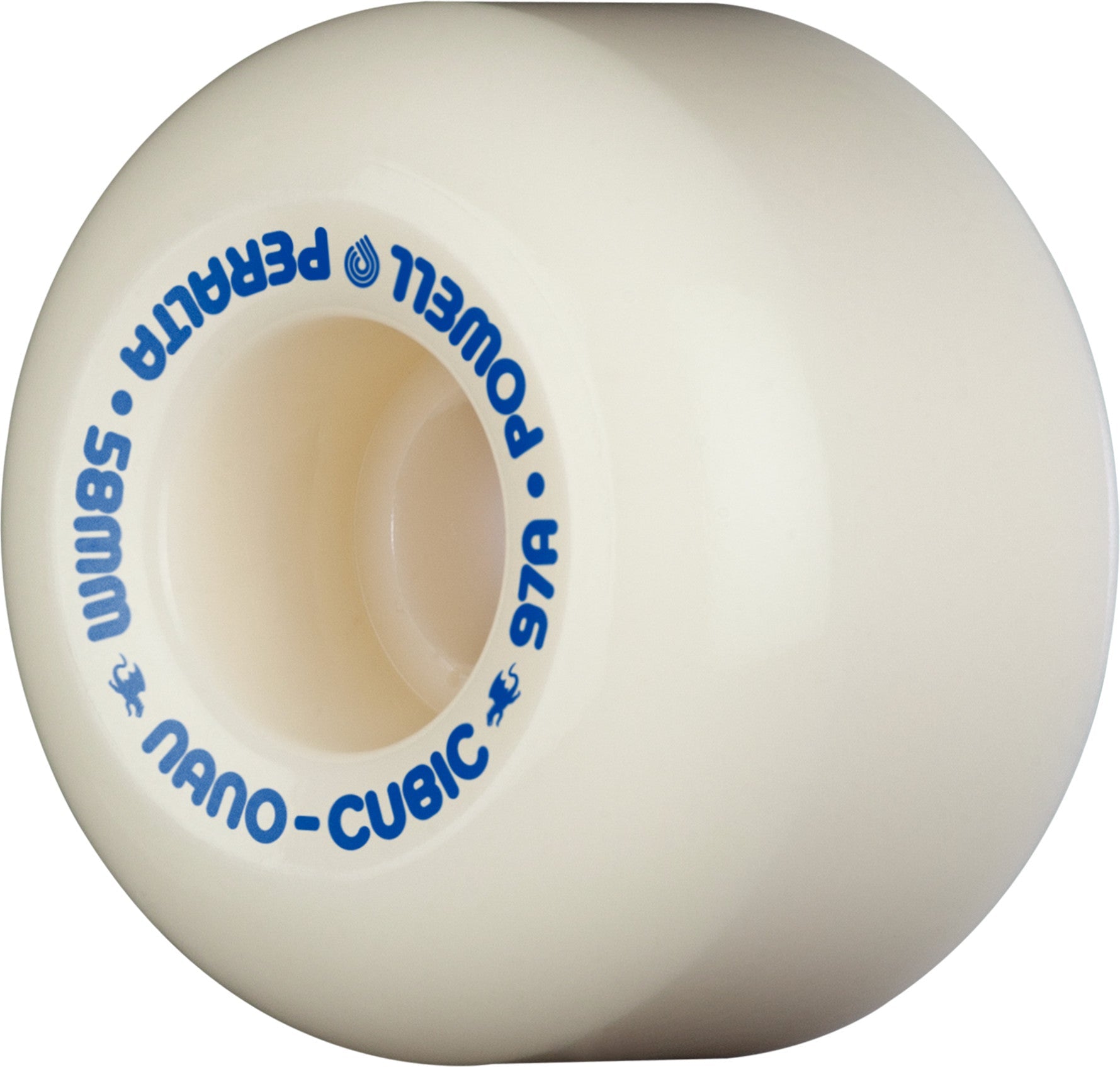 Powell Peralta Nano Cubic Asymmetrical Shape Dragon Formula Wheels 58x37mm 97A - Off White (Set of 4)
