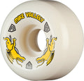 Powell Peralta Mike Vallely Pro Dragons Formula V6 Symmetrical Shape Wheels 56x36mm 95A - Off White (Set of 4)