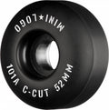 Mini Logo Wheels C-Cut "2" 52mm 101a - Black (Set of 4)