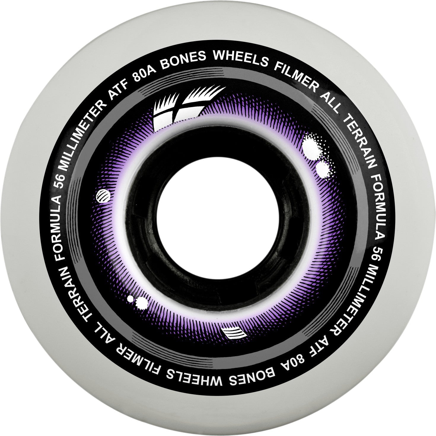 Bones ATF Filmers 56mm 80a Wheels - White (Set of 4)