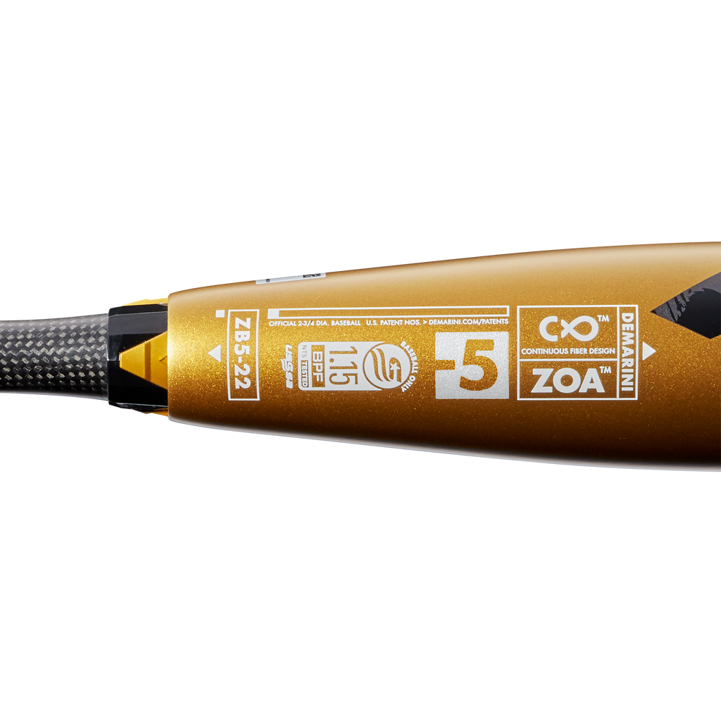 DEMARINI 2022 ZOA (-5) USSSA BASEBALL BAT
