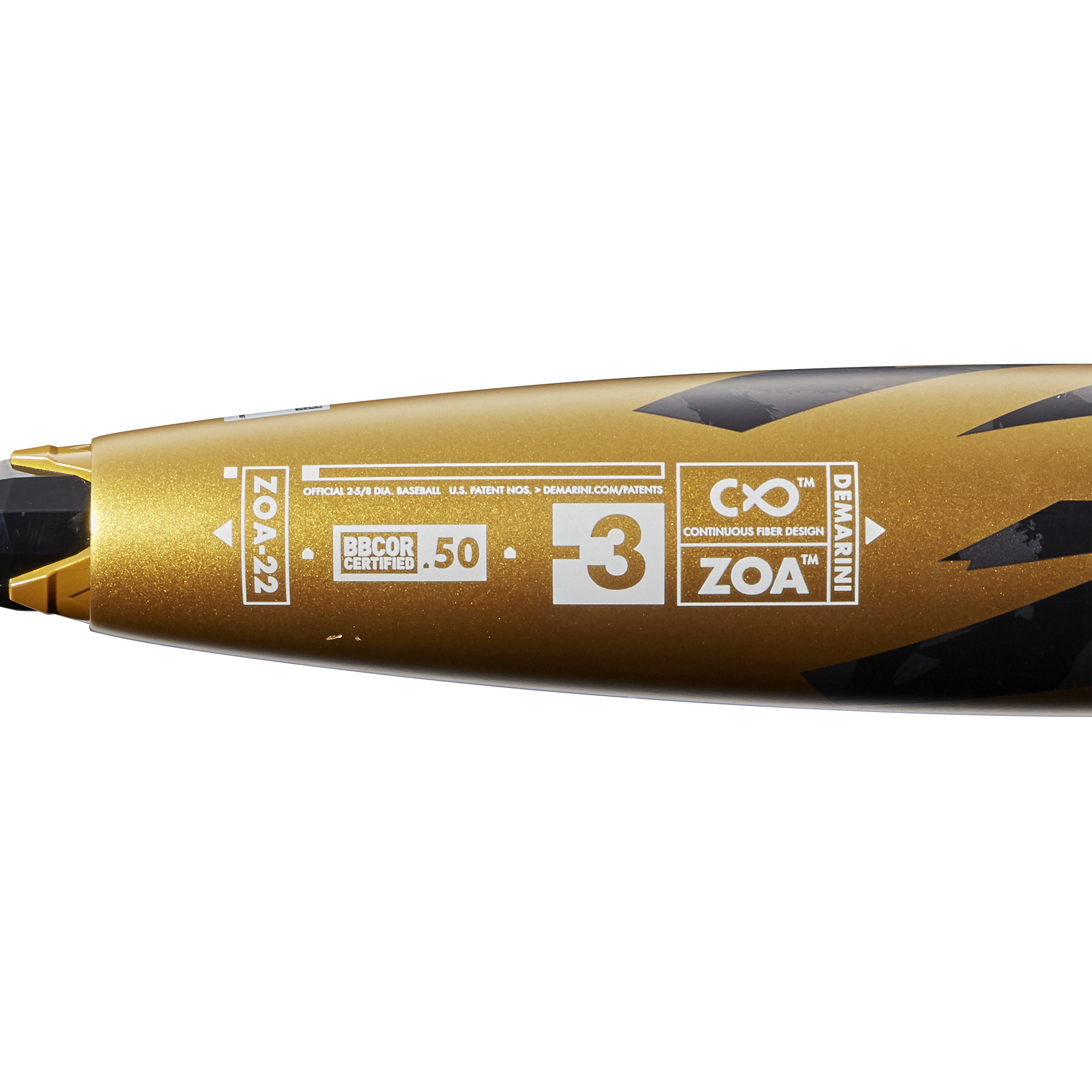 DEMARINI 2022 ZOA (-3) BBCOR BASEBALL BAT