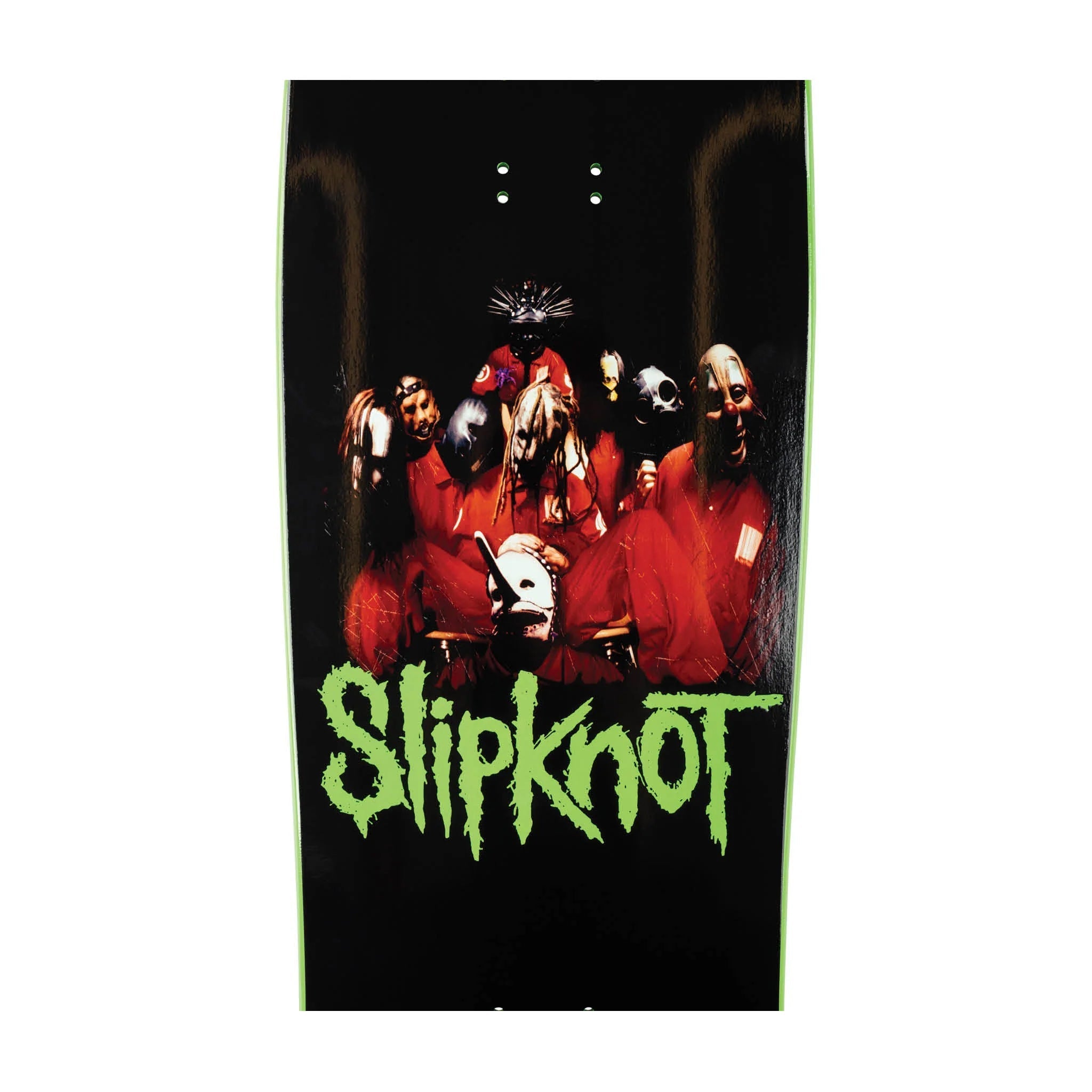 Welcome x Slipknot Skateboard Deck Self Titled on Gaia Black/Green 9.6"