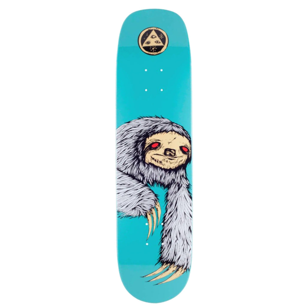 Welcome Skateboard Deck Sloth on Phoenix Teal 8.0" x 32"