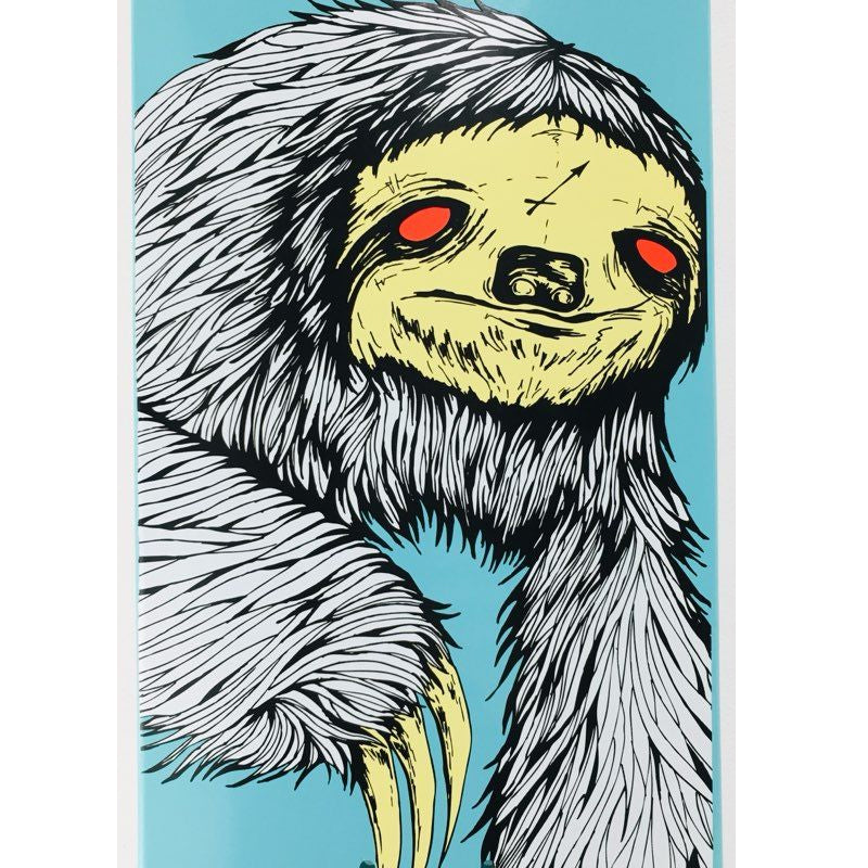 Welcome Skateboard Deck Sloth on Phoenix Teal 8.0" x 32"