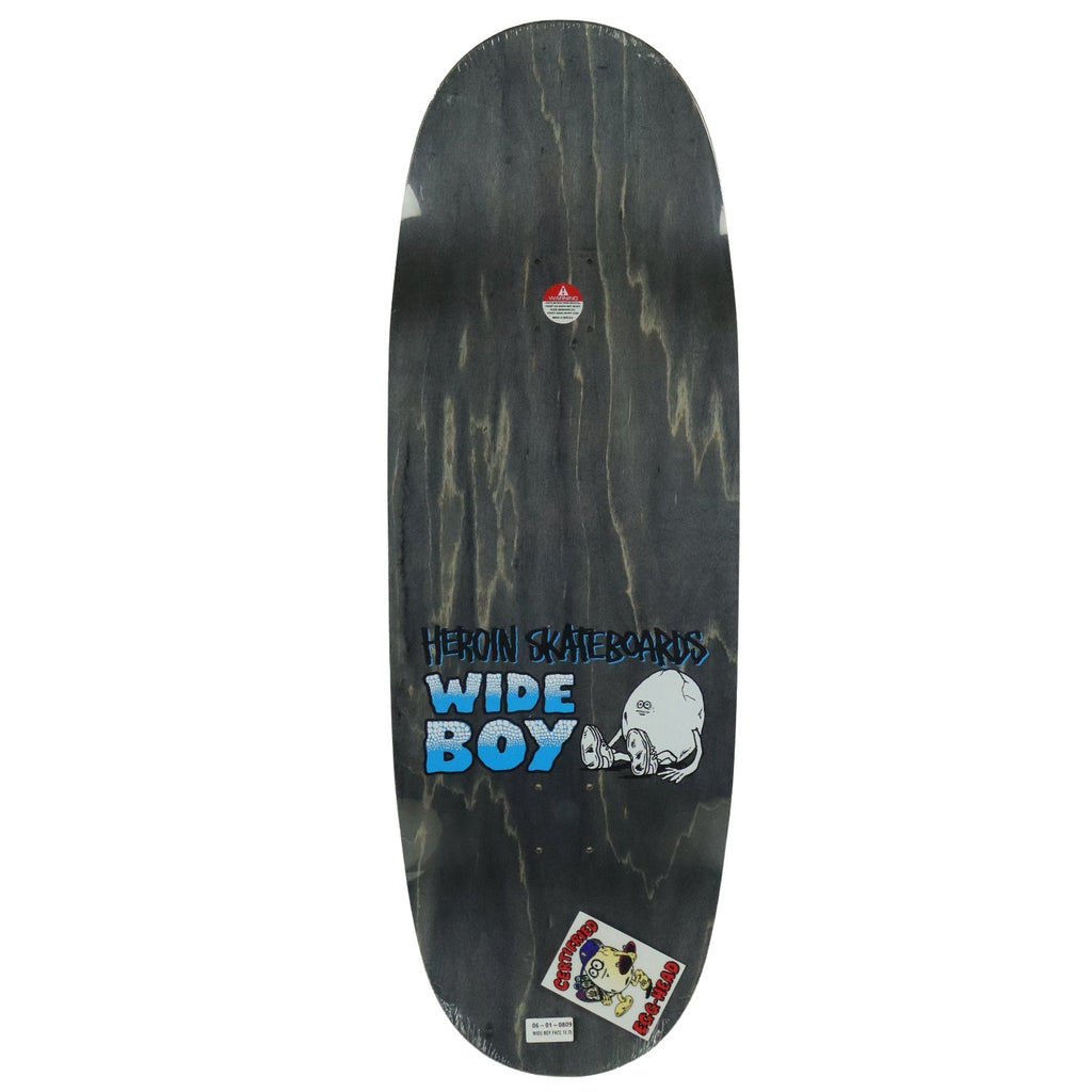 Heroin Skateboard Deck Wide Boy Face 10.75" x 32.6"