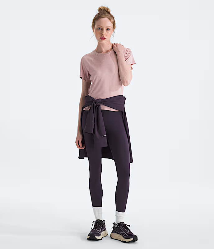 The North Face - Womens Jaida Short Sleeve Tee - Metal Pink Light Heather