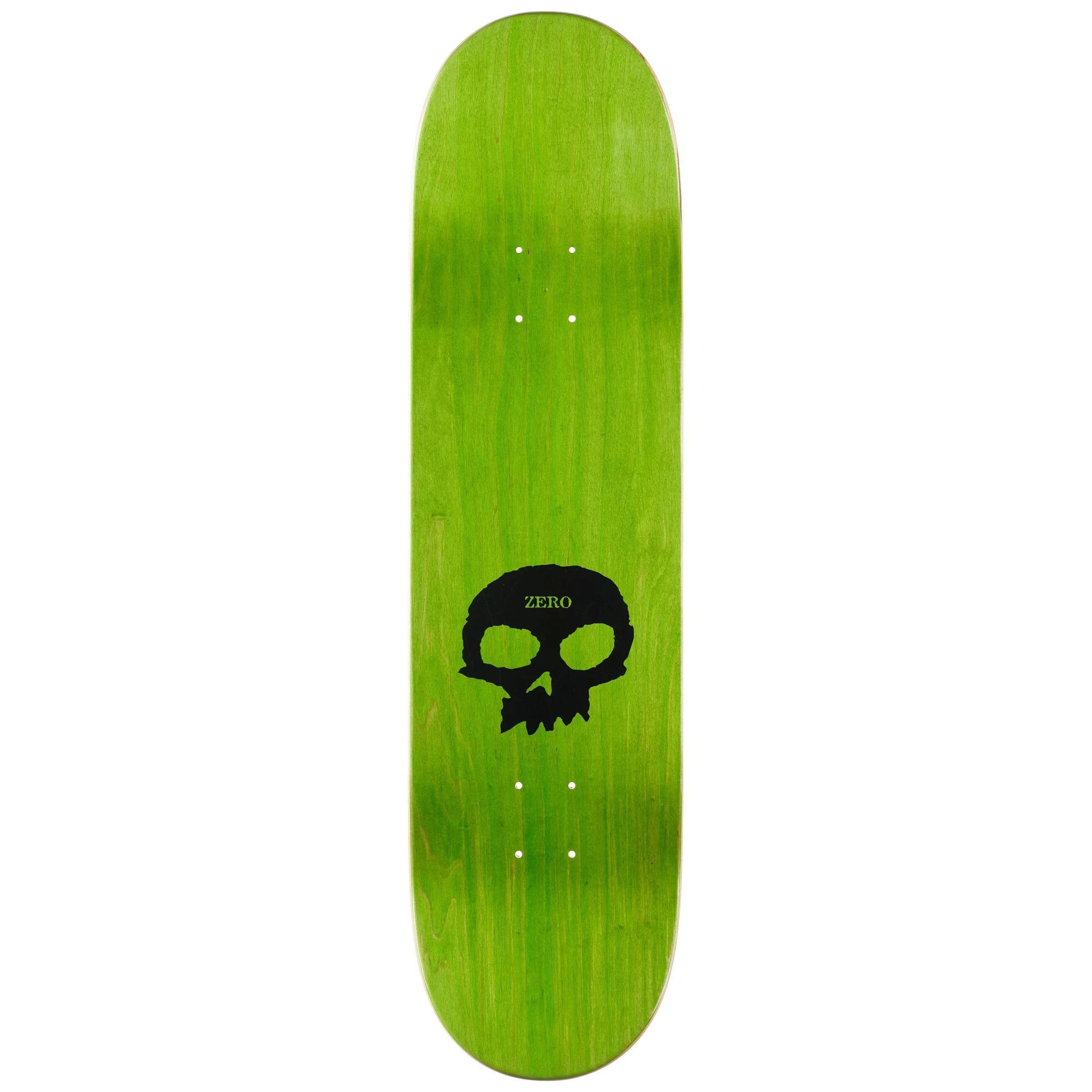 Zero Skateboard Deck Single Skull Black 9.0" x 33"
