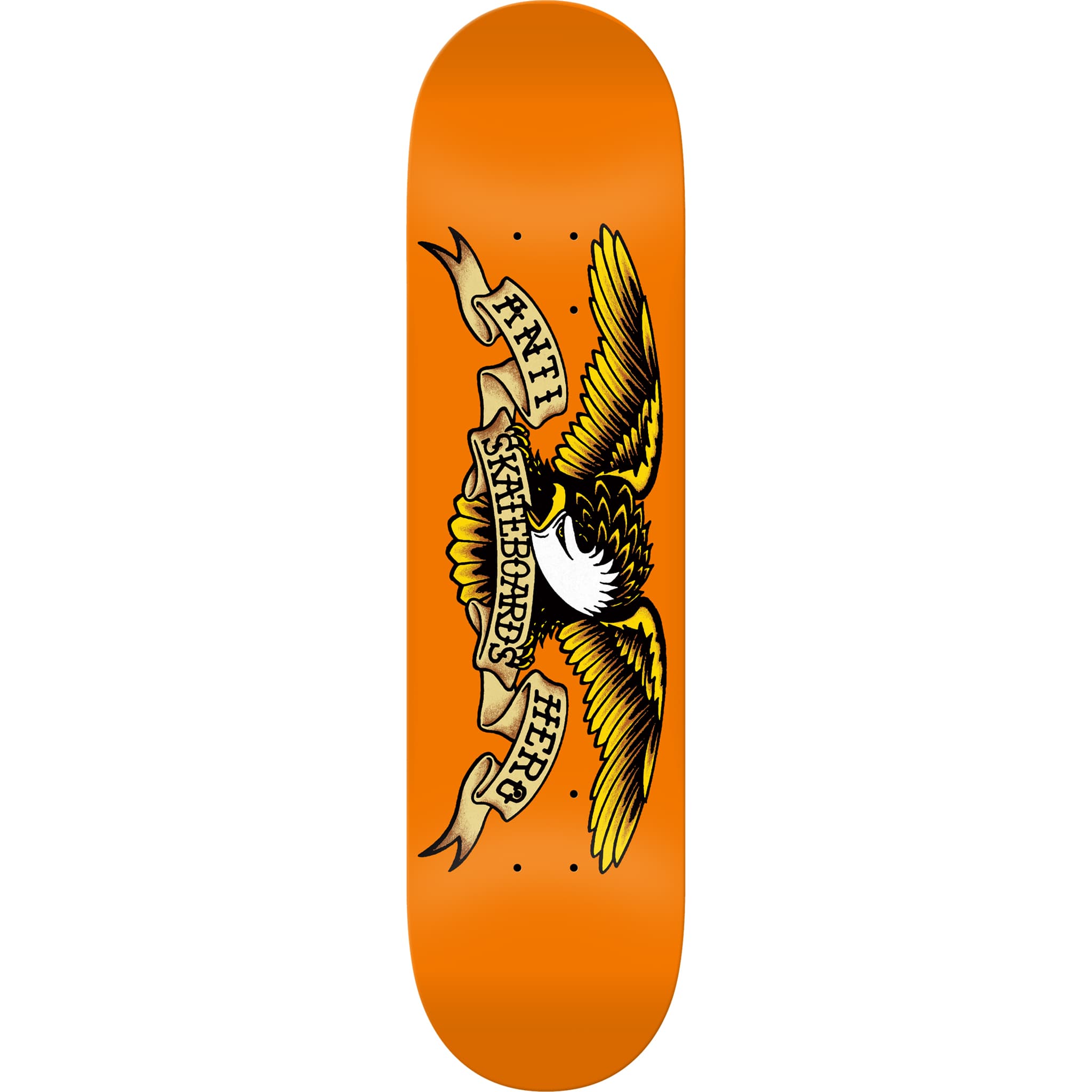 Anti Hero Team Classic Eagle Orange Skateboard Deck 9"
