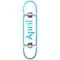 April OG Logo Blue Mini Skateboard Complete 7"