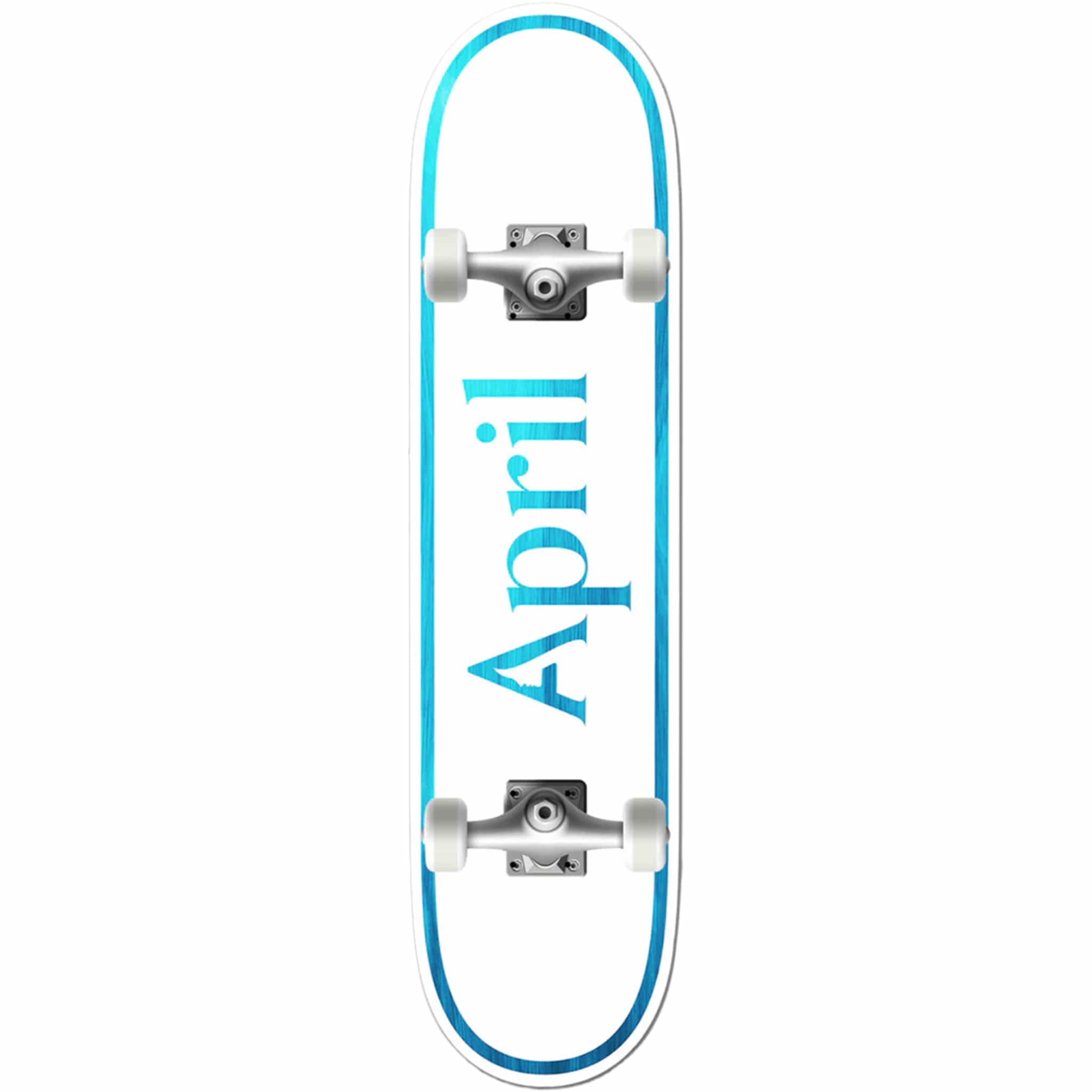 April OG Logo Blue Mini Skateboard Complete 7"