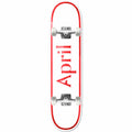 April OG Logo Red Mini Skateboard Complete 7.25"