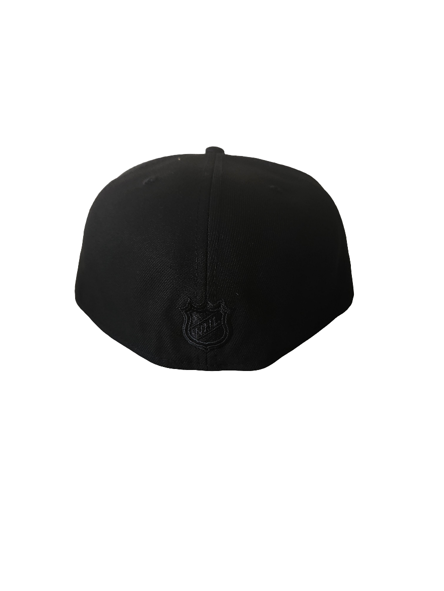Toronto Maple Leafs NHL New Era Men's Black on Black 59Fifty Fitted Hat