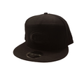 Montreal Canadiens NHL New Era Men's Black on Black 9Fifty Split Panel Cotton Canvas Snapback