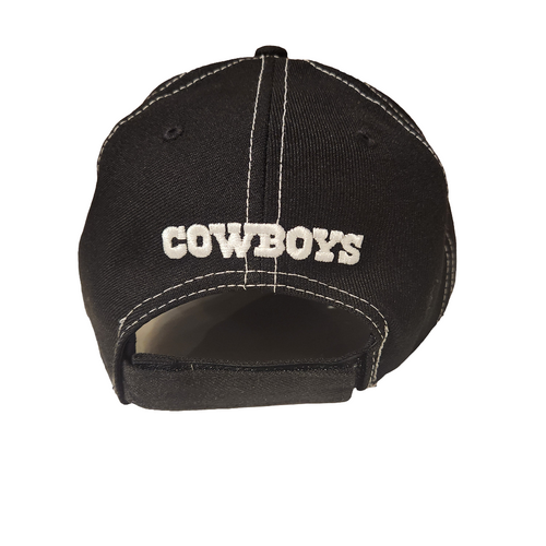 Dallas Cowboys NFL New Era Men's Black/White 9Forty The League Adjustable Hat