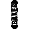 Baker Brand Logo Black White Skateboard Deck 8.25"