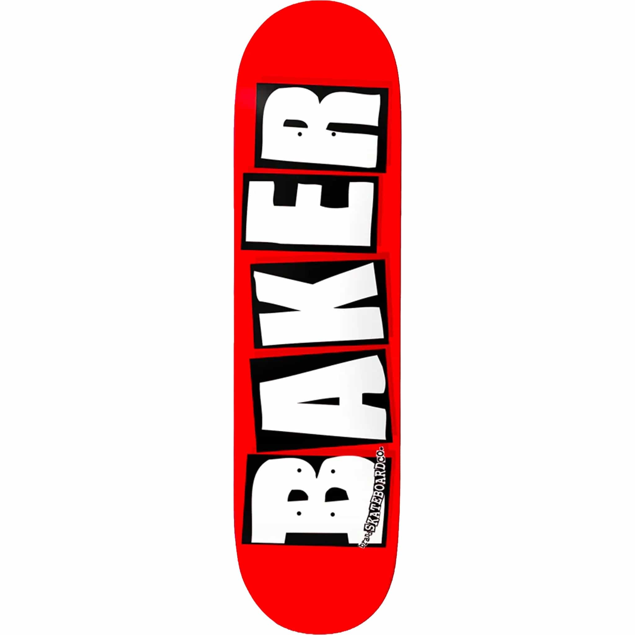 Baker Brand Logo White Skateboard Deck 8.25"