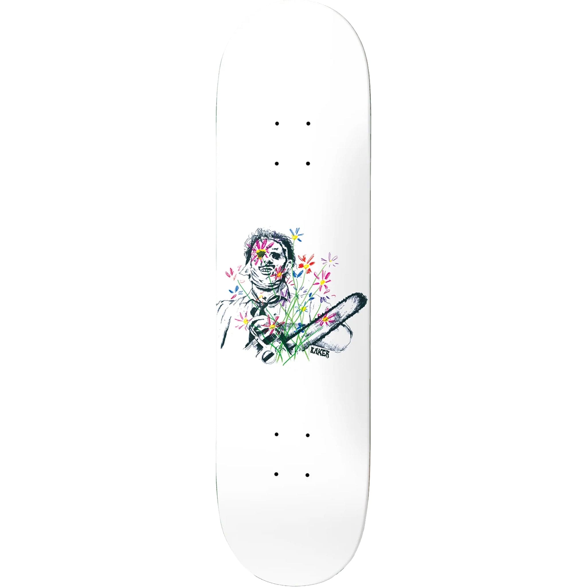 Baker Casper Texas Flowers Skateboard Deck 8.5"