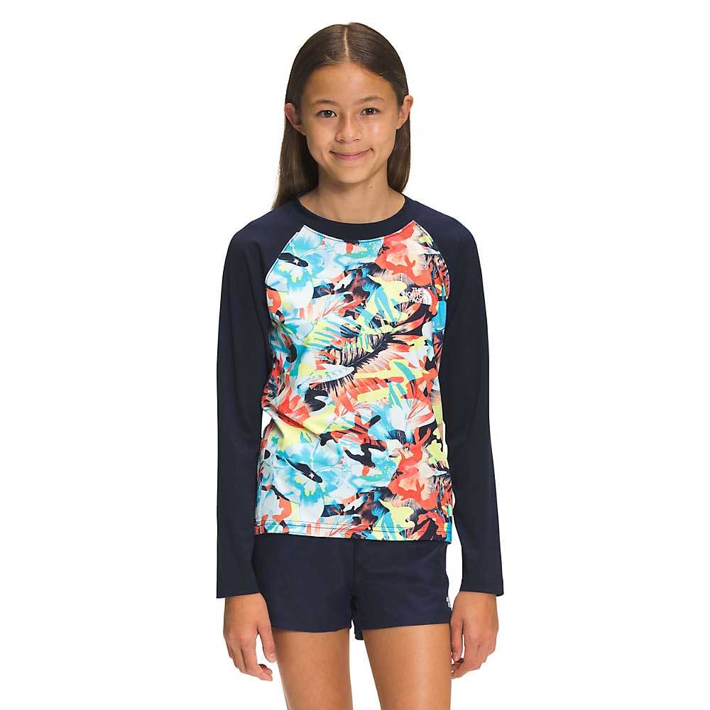 The North Face Girls Printed Amphibious LS Sun Tee