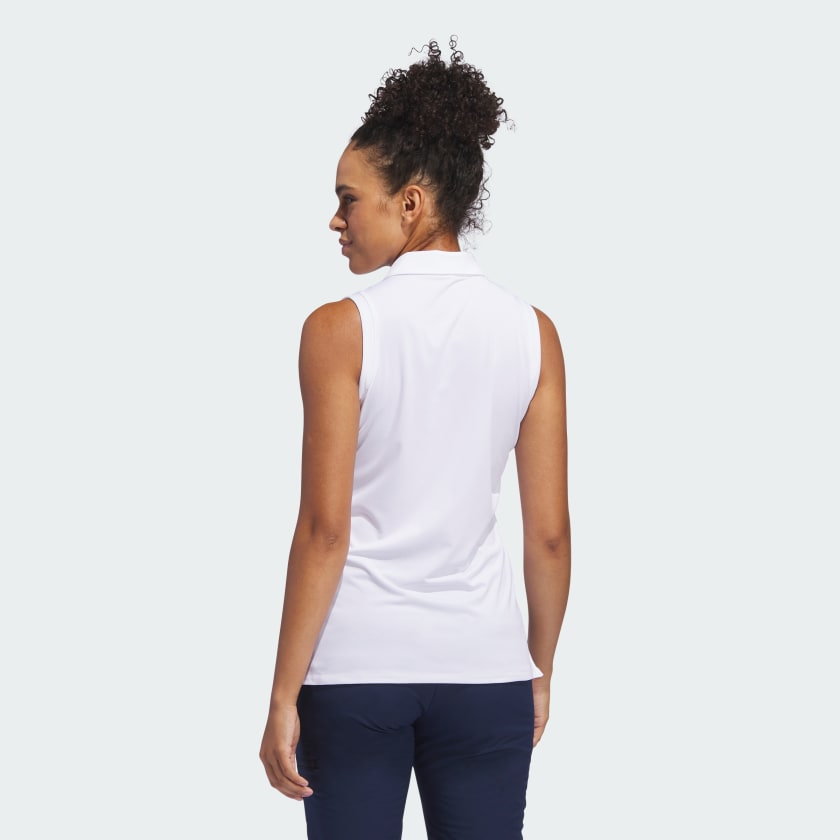 Women's adidas Ultimate365 Solid Sleeveless Polo Shirt