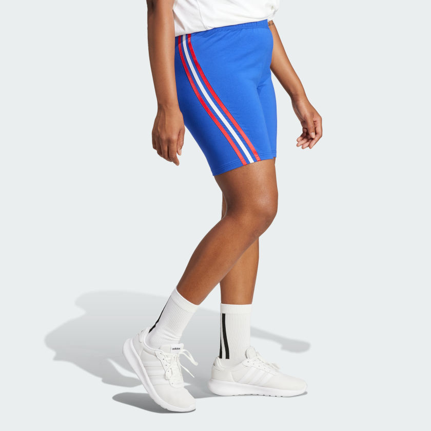 Women's adidas Future Icons 3-Stripes Biker Shorts (Plus Size)