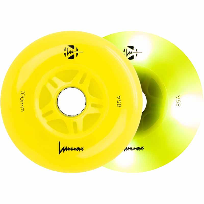 Luminous LED 100mm/85A Wheels (Pack of 3)