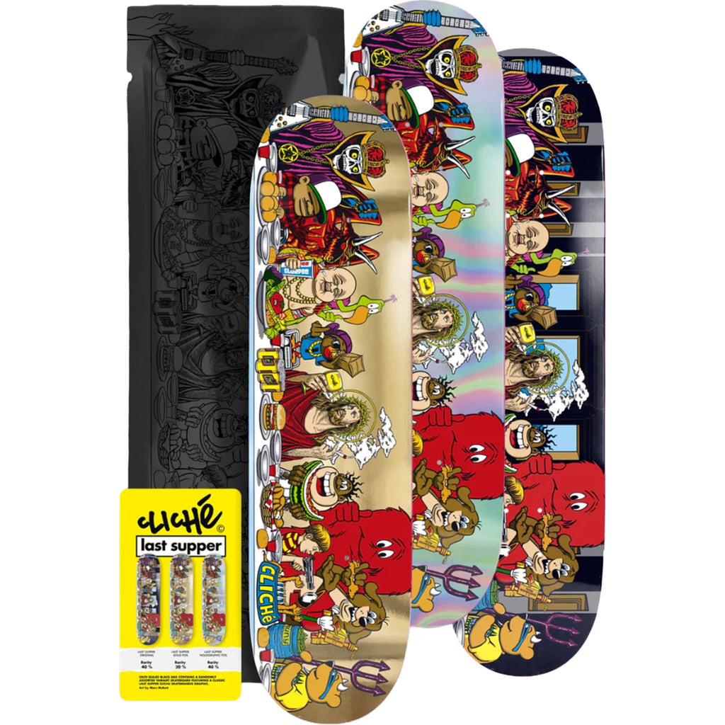 Cliché Last Supper Blind Bag Skateboard Deck 8.5"