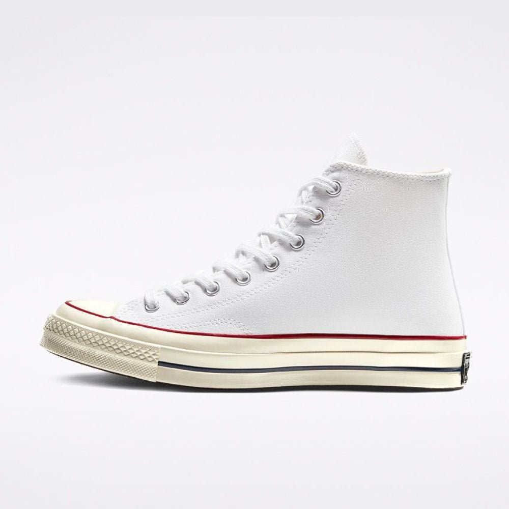 Converse Chuck 70 High in White/Garnet/Egret