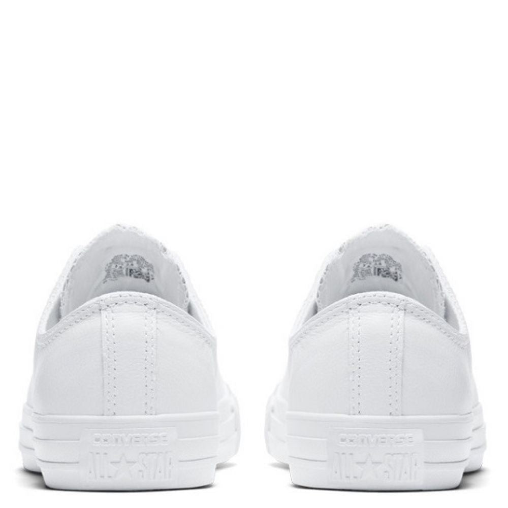 Converse Chuck Taylor All Star Mono Leather Low Top in White Monochrome