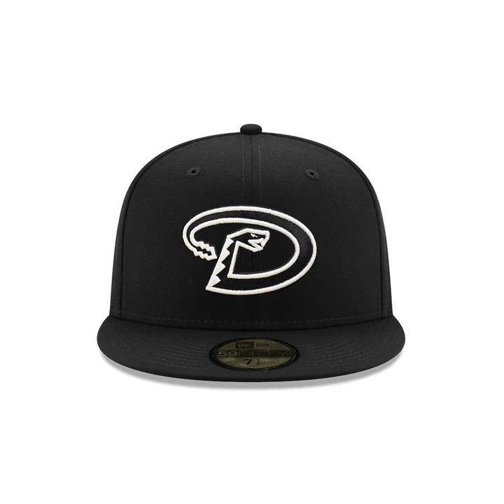 NEW ERA ARIZONA DIAMONDBACKS 2001 WORLD SERIES SIDE PATCH FITTED 59FIFTY-BLACK AND WHITE