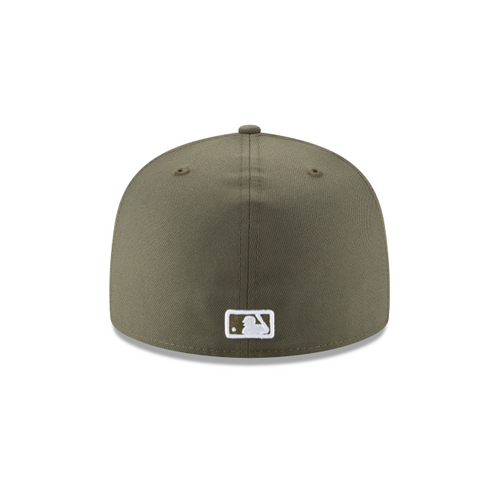 Boston Red Sox MLB New Era Men's Olive 59Fifty Basic Fitted Hat