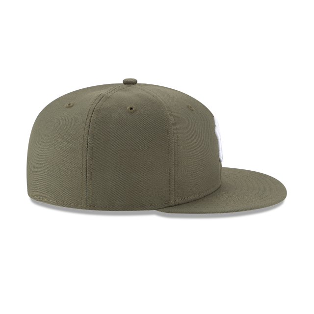 Los Angeles Dodgers MLB New Era Men's Olive 59Fifty Basic Fitted Hat