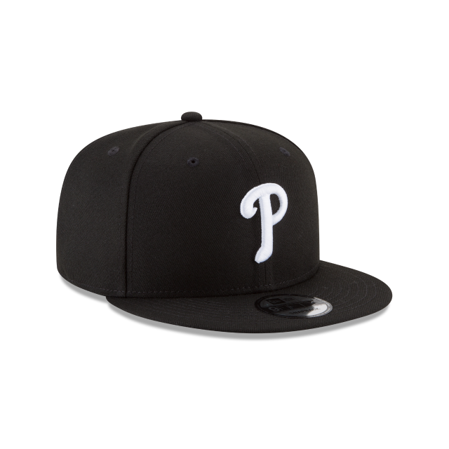 Philadelphia Phillies MLB New Era Men's Black/White 9Fifty Basic Snapback