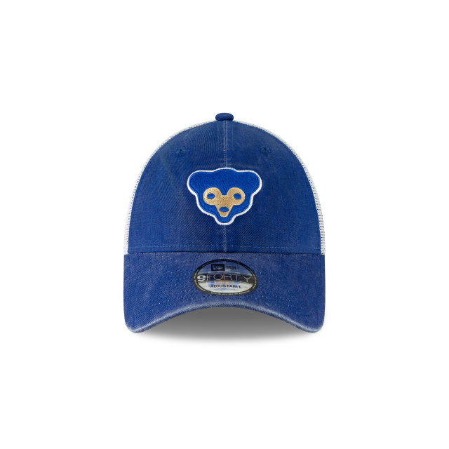 Chicago Cubs MLB New Era Men's Navy 9Forty Cooperstown 1969 Washed Trucker Adjustable Hat