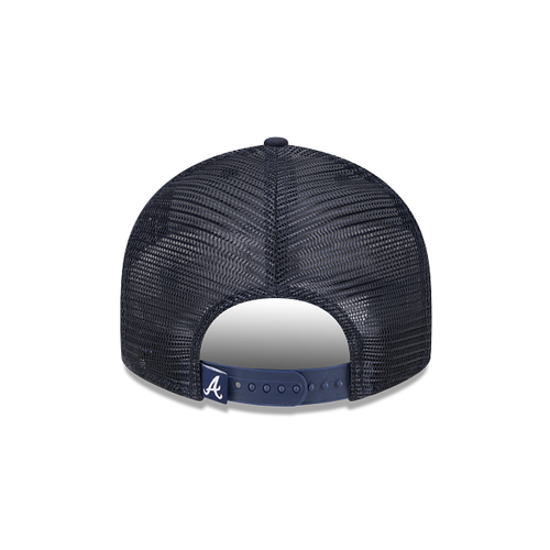 Atlanta Braves MLB New Era Men's Navy 9Fifty Low Profile Trucker Snapback