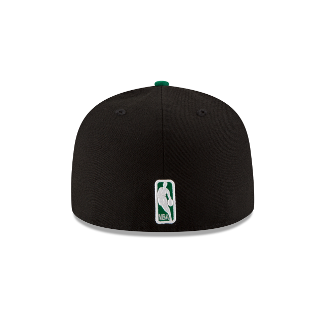 Boston Celtics NBA New Era Men's Black/Green 59Fifty Two Tone Fitted Hat