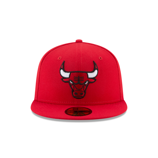 Chicago Bulls NBA New Era Men's Red 59Fifty Basic Fitted Hat