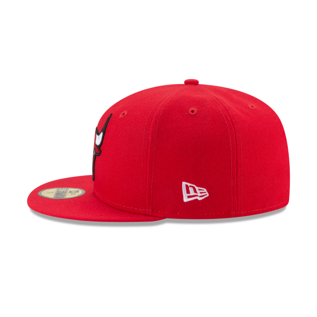 Chicago Bulls NBA New Era Men's Red 59Fifty Basic Fitted Hat