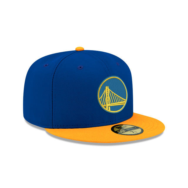 Golden State Warriors NBA New Era Men's Royal/Yellow 59Fifty Two Tone Fitted Hat
