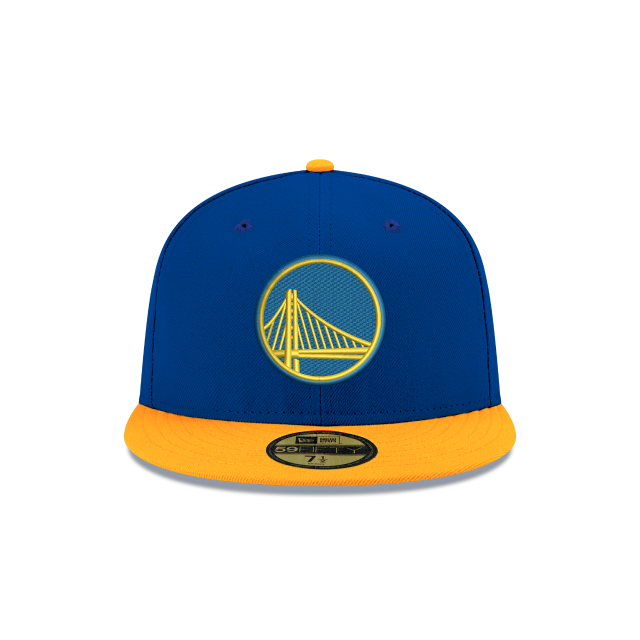 Golden State Warriors NBA New Era Men's Royal/Yellow 59Fifty Two Tone Fitted Hat