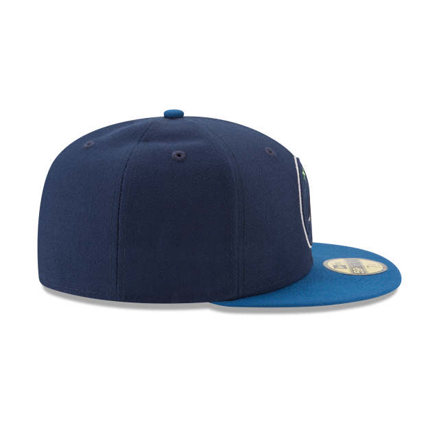 Minnesota Timberwolves NBA New Era Men's Navy/Royal 59Fifty Two Tone Fitted Hat