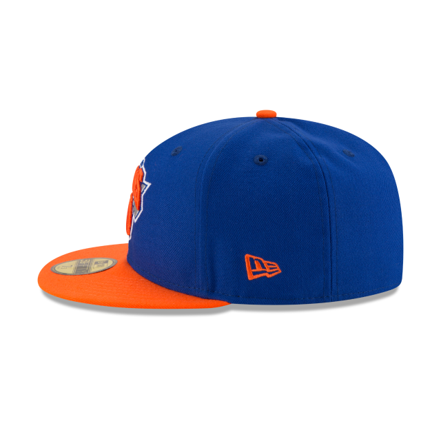 New York Knicks NBA New Era Men's Royal/Orange 59Fifty Two Tone Fitted Hat