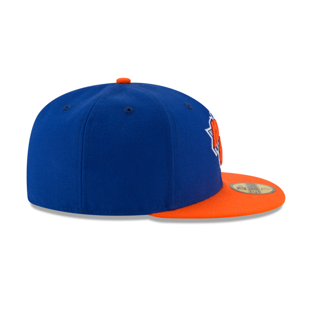 New York Knicks NBA New Era Men's Royal/Orange 59Fifty Two Tone Fitted Hat