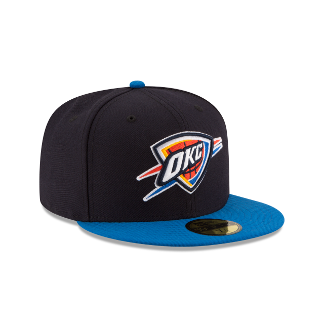 Oklahoma City Thunder NBA New Era Men's Navy/Blue 59Fifty Two Tone Fitted Hat