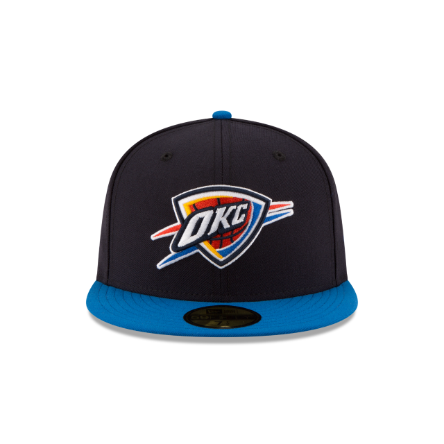 Oklahoma City Thunder NBA New Era Men's Navy/Blue 59Fifty Two Tone Fitted Hat