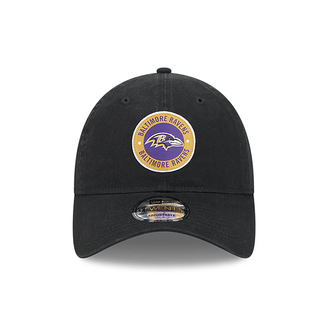 Baltimore Ravens NFL New Era Men's Black 9Twenty 2024 Sideline Adjustable Hat