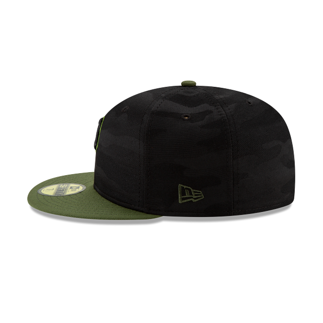 Pittsburgh Pirates MLB New Era Men's Black Camo 59Fifty Authentic Collection Alternate Fitted Hat