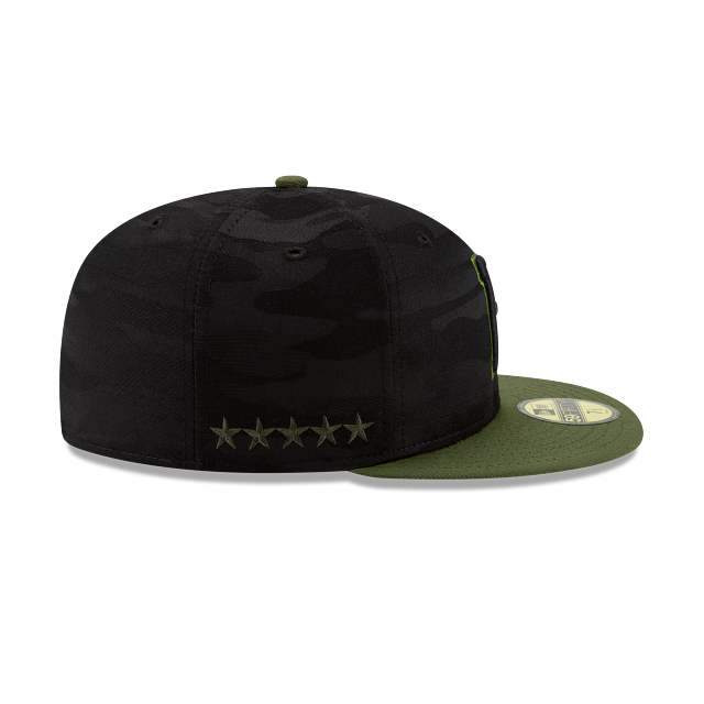 Pittsburgh Pirates MLB New Era Men's Black Camo 59Fifty Authentic Collection Alternate Fitted Hat